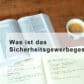 Was ist das Sicherheitsgewerbegesetz (SiGG)?